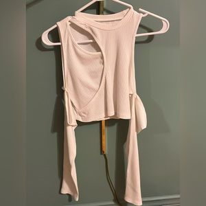 Cold shoulder long sleeve top